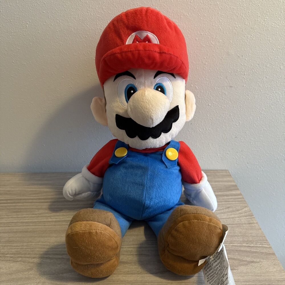 Super Mario Plush Pillow Buddy 22in Large Plush Nintendo Brand‎ New with Tags